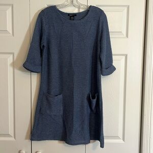 Robert Louis NWT Women’s Size Small Womens Long Sweater Tunic Dress Blue J1